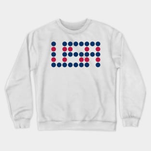 USA themed fabric pattern graphic design by ironpalette Crewneck Sweatshirt